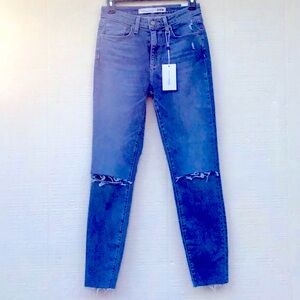 Lovers + Friends Mason hi-rise skinny ripped jeans